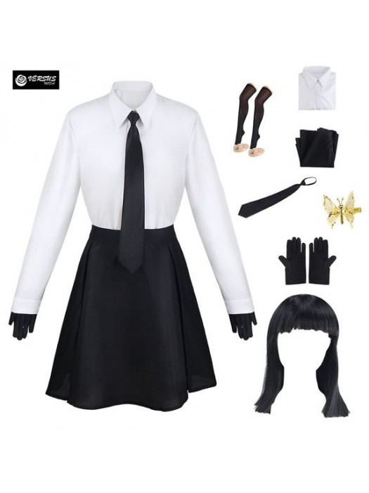 Set Yosano Stray Vestito Parrucca Carnevale Cosplay Akiko Dog Anime STDOG03